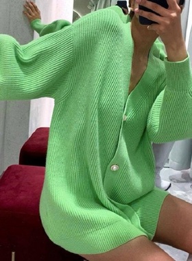 cardigans new autumn 2021 outerwear loose cardigan sweaters