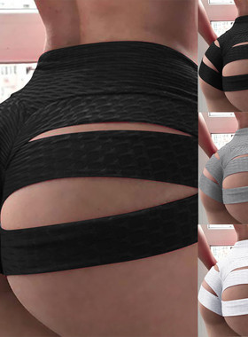 Gym Sports Shorts Solid Color Bandage Sweatpants瑜伽裤纯色