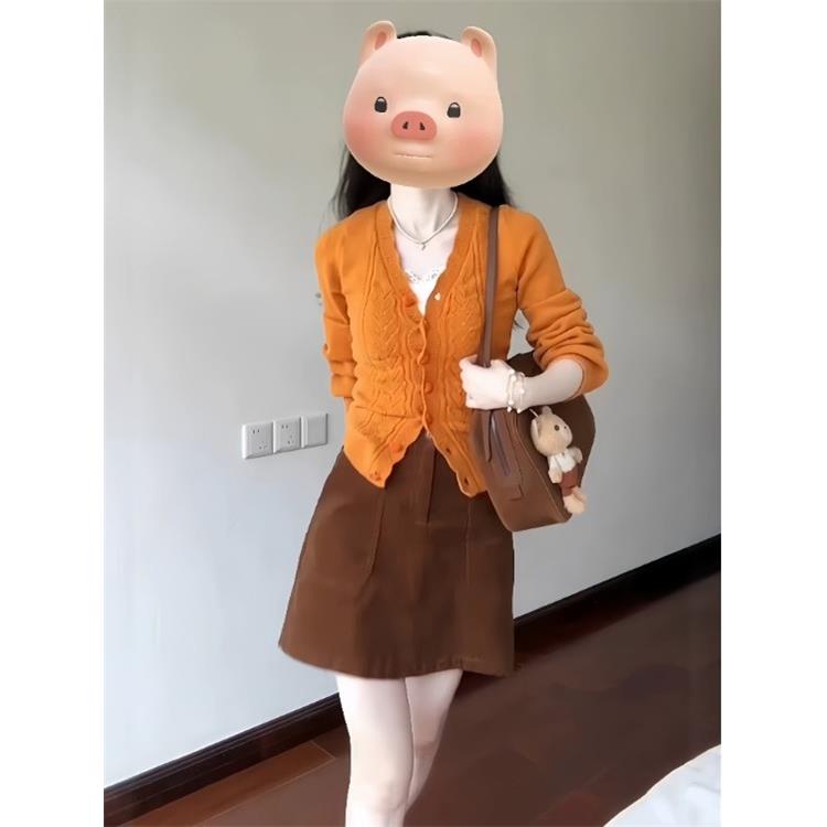 JOYIASS毛针织衫外搭上衣女秋季ootd穿搭一整套韩系巨好看的早秋