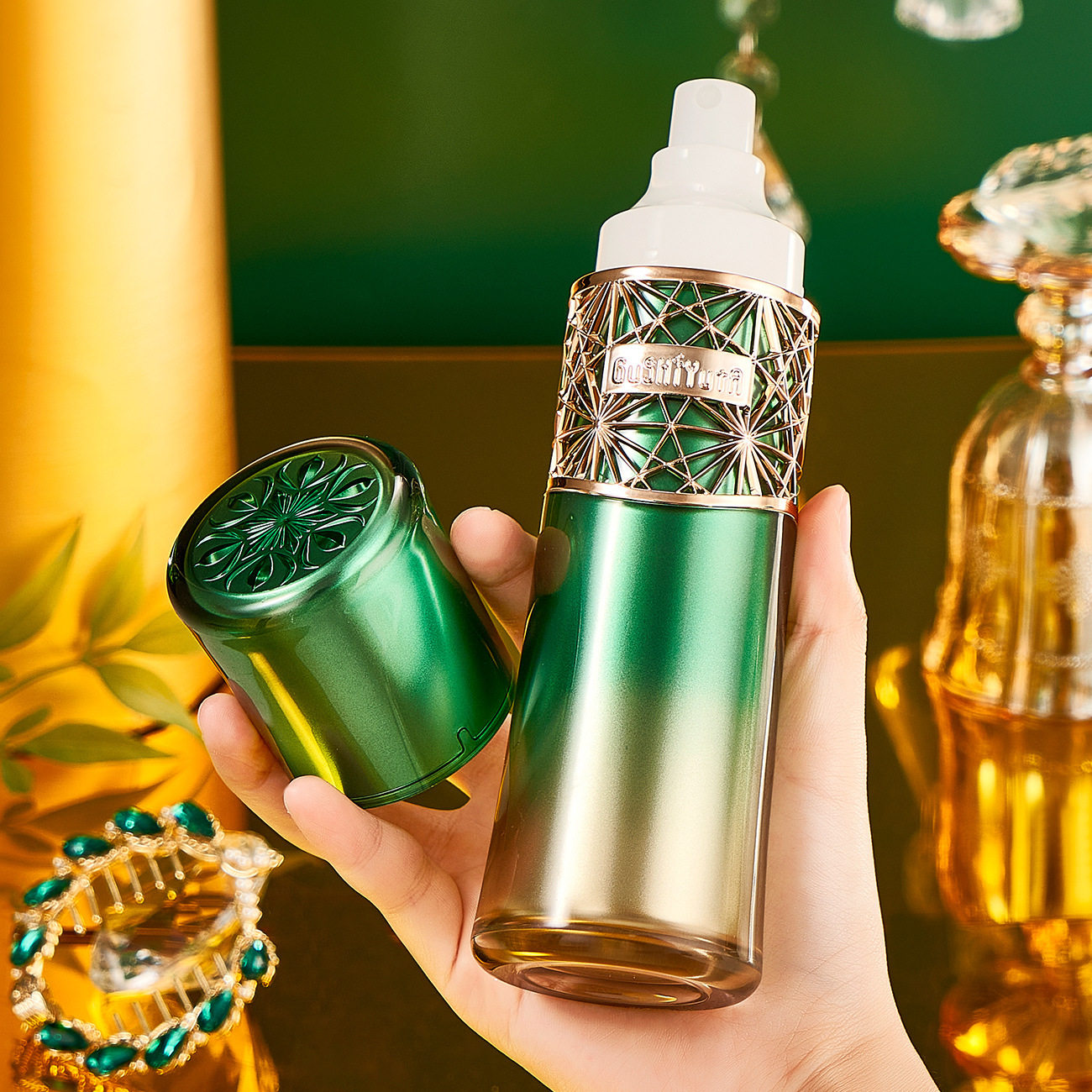 故事与她院线补水保湿绿宝瓶紧致焕肌植萃水喷雾爽肤水润肤水女护