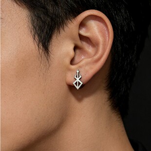 宣宁剑风传奇烙印耳钉小众设计耳夹男个性百搭潮流耳夹耳饰