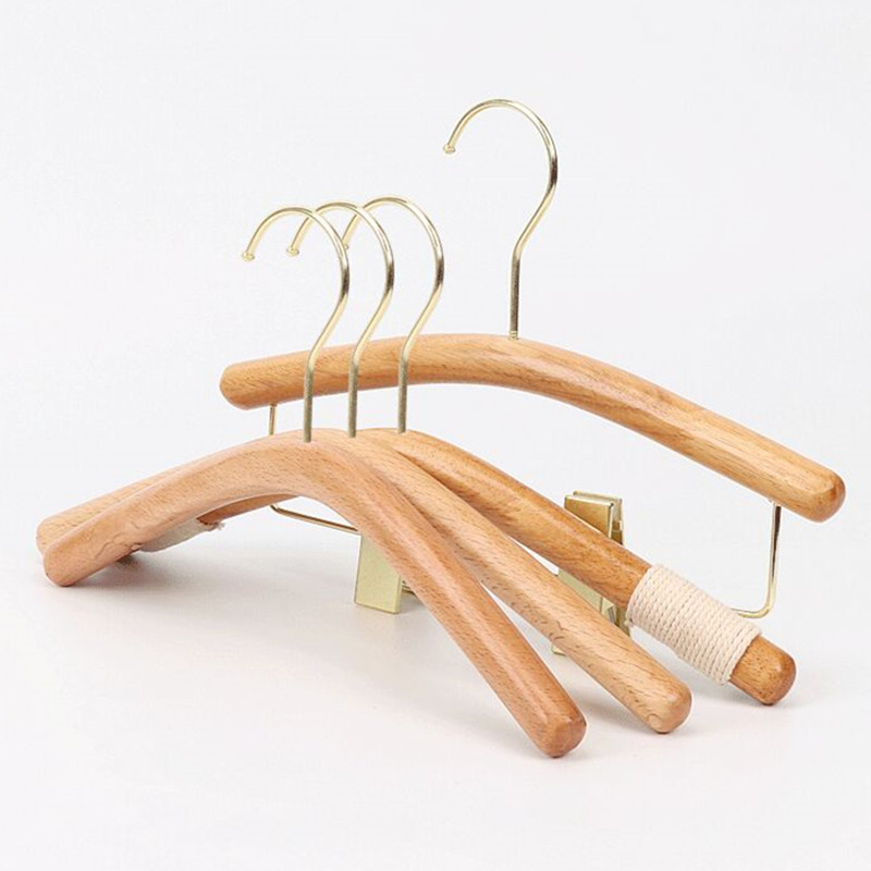 定制儿童衣架童装店专用服装店小中大童木头实木木质衣挂撑子裤架