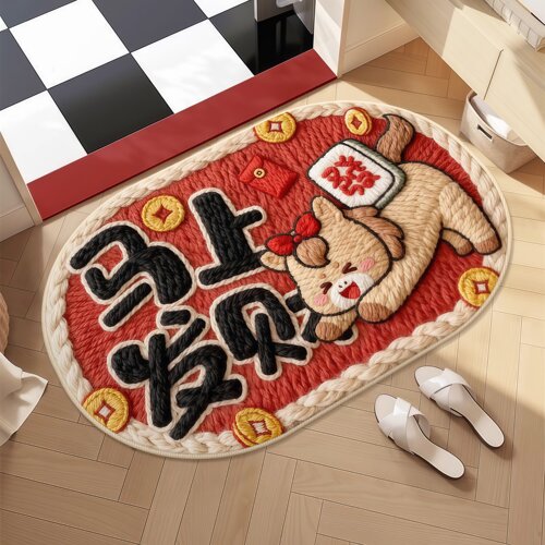 新款卫生间门口吸水地垫3D浴室地垫卫生间脚垫地毯垫子地垫家用垫