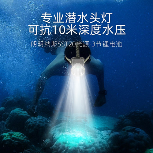 雅尼头灯防水强光头戴式