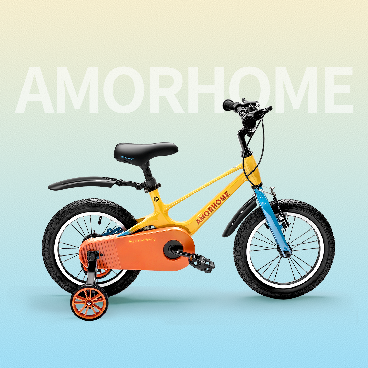 AMORHOME儿童自行车3到6岁到12岁脚踏单车男孩zb