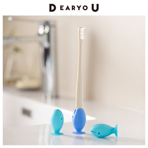 日本MARNA立式小鱼牙刷架牙具座