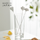 日本进口304不锈钢搅拌棒咖啡奶粉搅拌勺厨房细长柄调酒棒搅奶棒