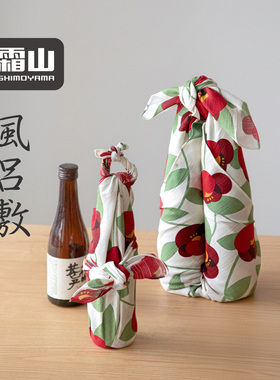 霜山包袱布日式棉质花朵风吕敷外出便携打包布家居包包装饰方巾