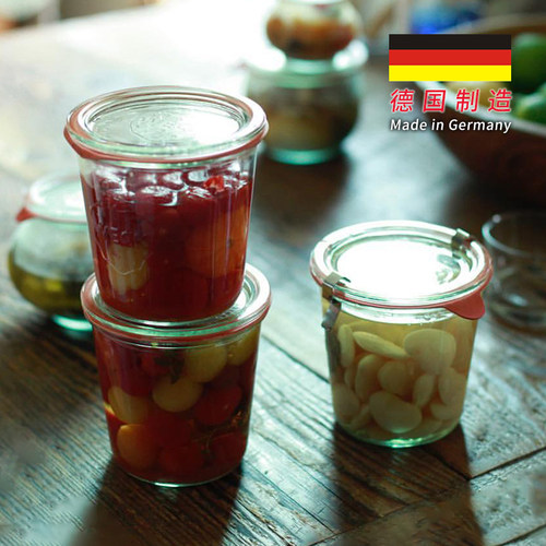 德国进口weck mold玻璃密封罐梅森瓶蜂蜜酸奶果酱瓶储物罐