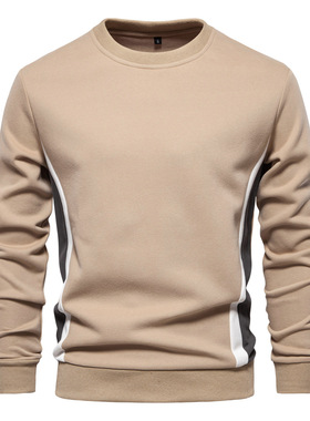 拼接宽松休闲运动卫衣  Pieced loose casual sports sweatshirt