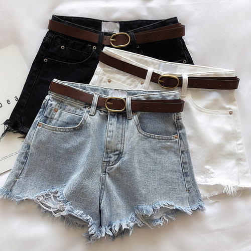 Girls' loose A-line wide leg shorts  女生夏季宽松a字阔腿短裤