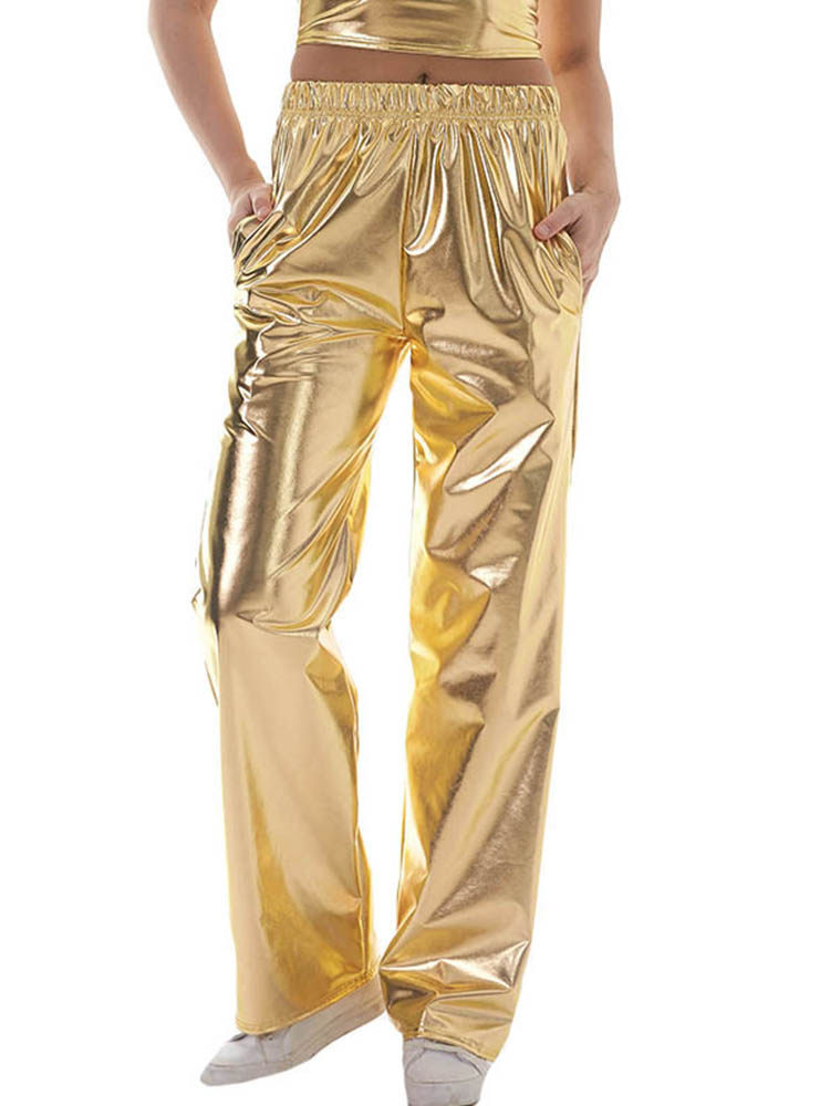 Hip Hop Party Shiny Laser Pants 女士嘻哈派对闪亮镭射幻彩长裤