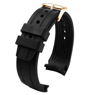 适用西铁城光动能BN0193手表带美度舵手天梭海星弧口橡胶表带22mm