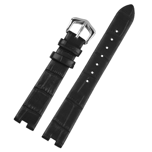 适配卡地亚真皮手表带白气球WGBL005系列凹形头层牛皮表链16mm女