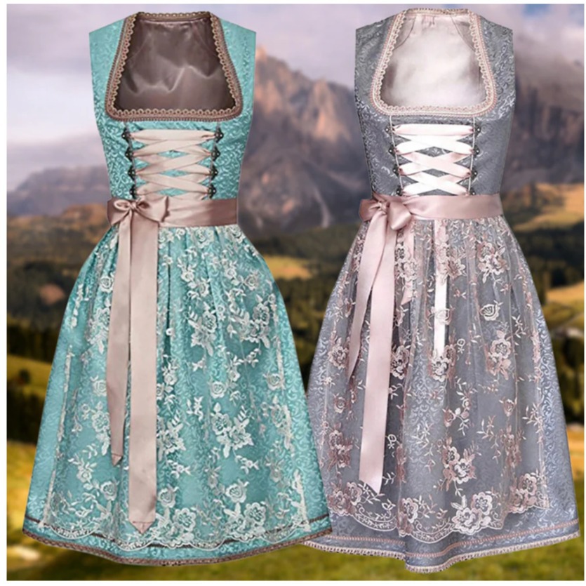 Women Oktoberfest Costume Traditional Bavarian Dirndl dress