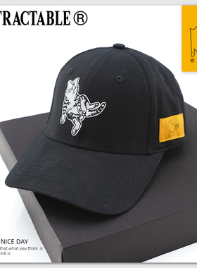 INTRACTABLE原创设计刺绣软顶棒球帽2020新款潮牌鸭舌帽子男款女
