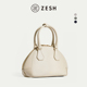 ZESH 高级真皮手提包单肩包 斜挎包包女款 泽尚 巷往贝壳包新款