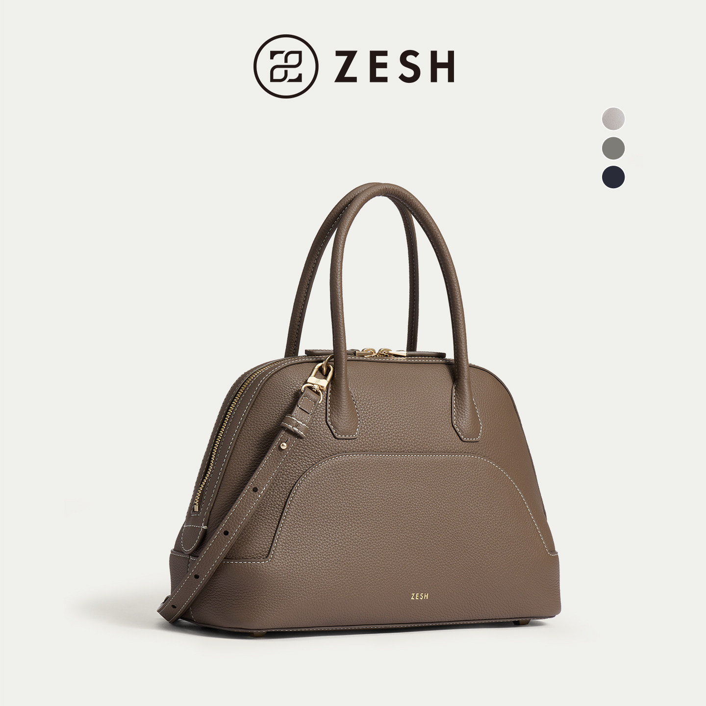 ZESH/泽尚巷往贝壳包新款单肩包