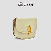 人鱼马鞍包斜挎包皮包女士通勤女包单肩包时尚 ZESH 泽尚 精致小包