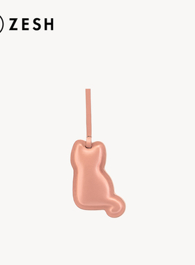 ZESH/泽尚 泡芙系列猫咪包包吊饰小众设计单肩手提挎包挂饰挂件