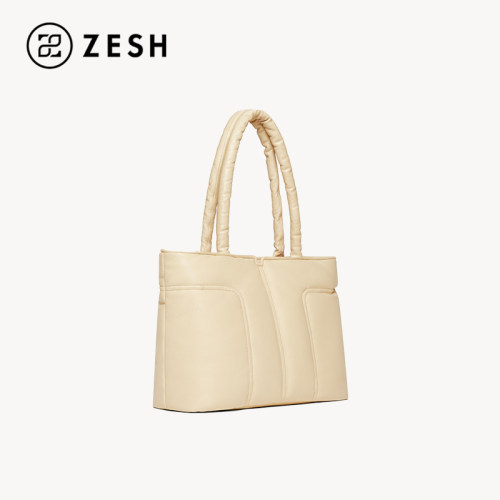 ZESH/泽尚云襟泡芙大号托特包