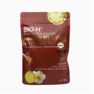 蜂蜜柠檬薄荷味硬糖电视同款 BIO H佰澳和新西兰进口麦卢卡UMF20