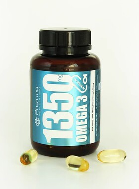 新西兰原装进口1350mg Omega3高纯鱼油60粒/瓶电视同款DHA成人