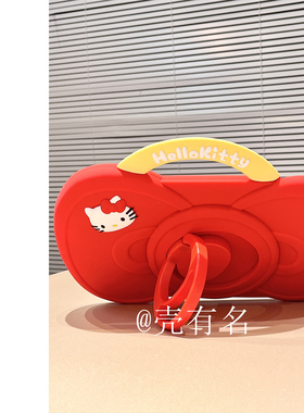 简约红色蝴蝶结猫咪2025苹果ipad6保护壳air34套78平板mini7/8软