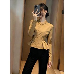 JOYIASS2025新款卡其色短款外套女装春秋时髦洋气轻奢高级感收腰