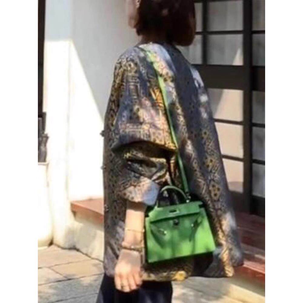 JOYIASS2025新款新中式女装春秋高端大牌国风独特超好看宋锦上衣