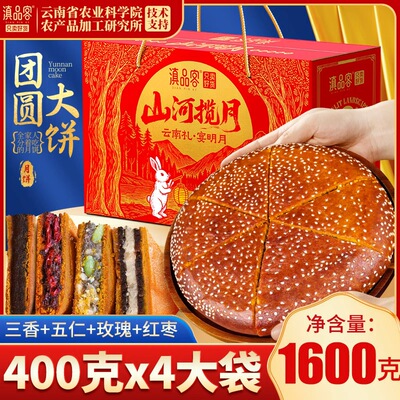 云南大月饼400g山河揽月礼盒装