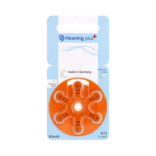 德国进口助听器电池瑞声达峰力锌空纽扣A10/A13/A312/A675