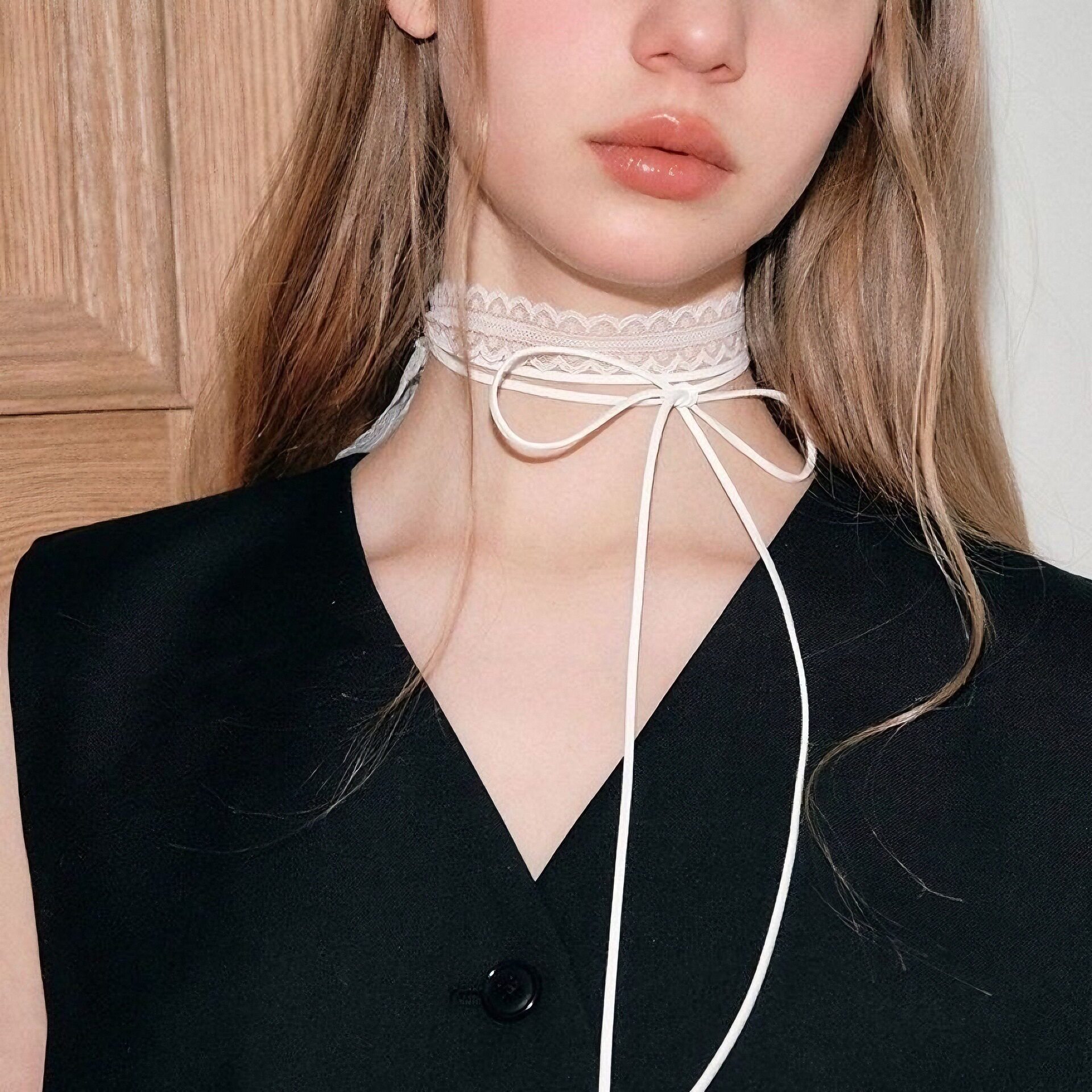 New lace choker women's Sexy sweet collarbone scarf necklace