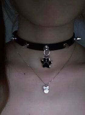 choker New punk bone rivet collar rebellious puppy necklace