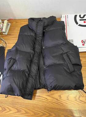 美式高街内搭外穿纯色马甲男秋冬季hiphop街头痞帅坎肩棉服外套潮