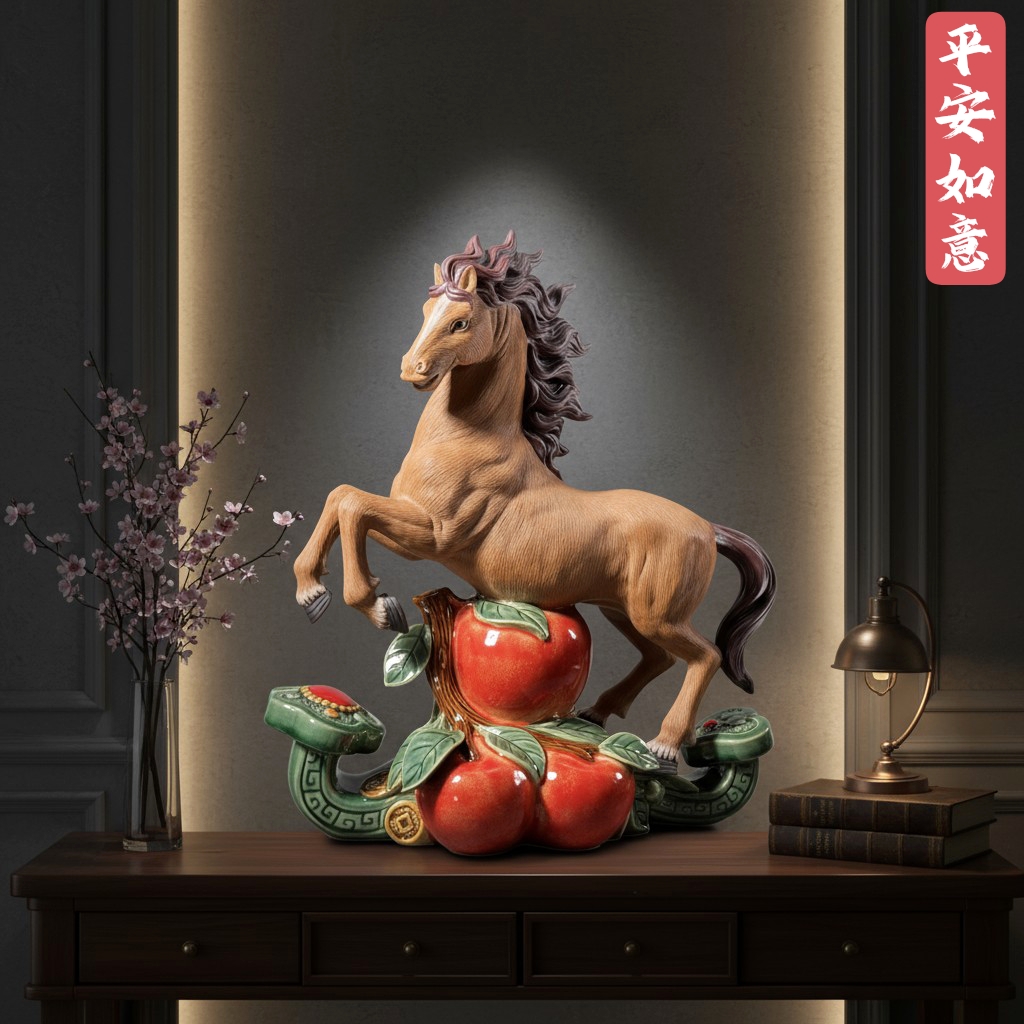 新年马生肖工艺好寓意礼品摆件