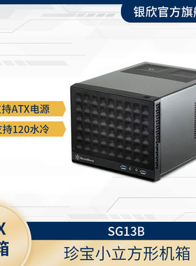 银昕（SilverStone）SG13B 珍宝13 ITX小机箱/ATX电源/120m水冷