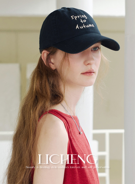 礼诚 SPRING原创刺绣棒球帽情侣款春夏休闲百搭鸭舌帽防晒遮阳帽