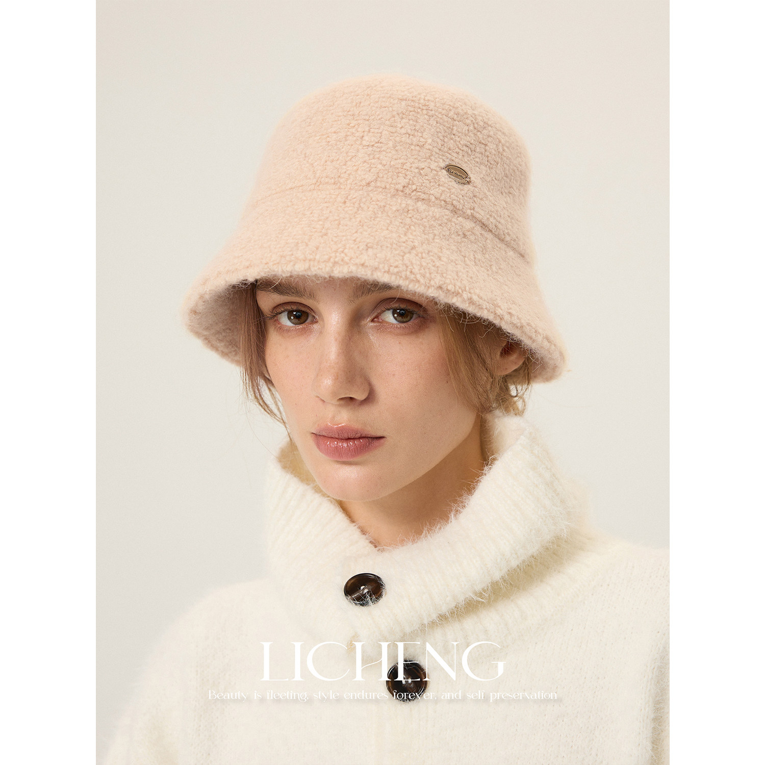 礼诚 加厚羊毛圈圈纱渔夫帽秋冬保暖时尚百搭纯色兔毛盆帽水桶帽,服饰配件/皮带/帽子/围巾,帽子,淘宝优惠券,粉丝福利购,淘宝优惠卷