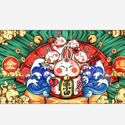 东来也加热鼠标垫超大发热暖桌垫国潮办公室桌面电脑