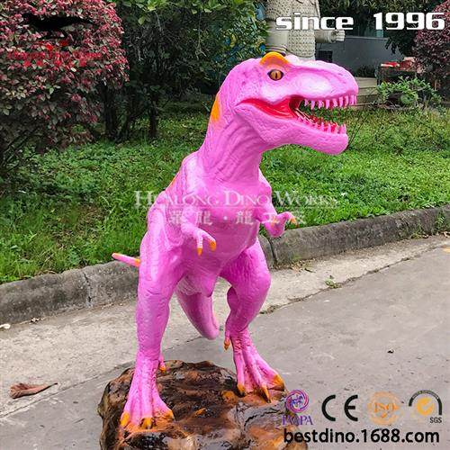 恐龙模型玻璃钢仿真恐龙汽车漆防晒防水防腐蚀商场游乐园雕塑摆件