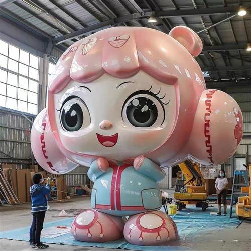 厂家定制玻璃钢雕塑户外大型卡通动漫公仔玩偶吉祥物雕塑装饰摆件