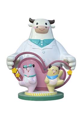 玻璃钢雕塑卡通公仔商场DP落地美陈广场大型动物摆件园林景观小品