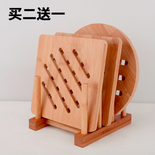 餐桌汤锅厨房灶台隔热垫菜垫楠竹木垫竹垫竹子耐热放锅简约现代