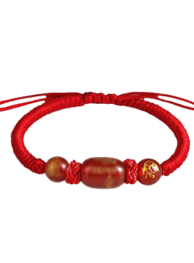 本命年手链石泓记玛瑙男