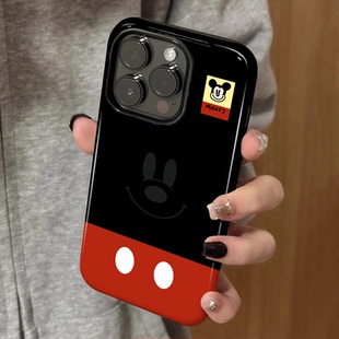 12防摔二合一菲林11保护套plus iPhone15手机壳女生13卡通14高级感小众不撞款 可爱米奇 适用苹果16promax新款