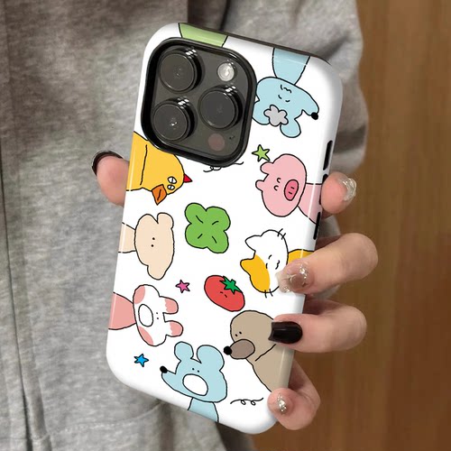 高级感图案全包手机壳不褪色