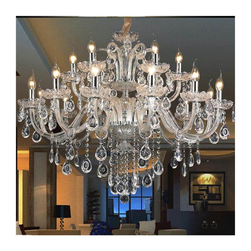 水晶吊灯欧式客厅灯美式卧室餐厅蜡烛灯具简欧别墅服装店灯饰
