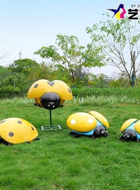 七星瓢虫雕塑户外园林景观农场景区公园仿真昆虫甲虫装饰大型摆件