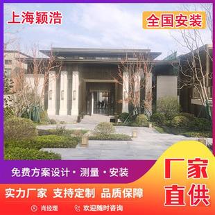 户外不锈钢廊架园林景观二进门风雨连廊钢结构长廊小区雨棚过道